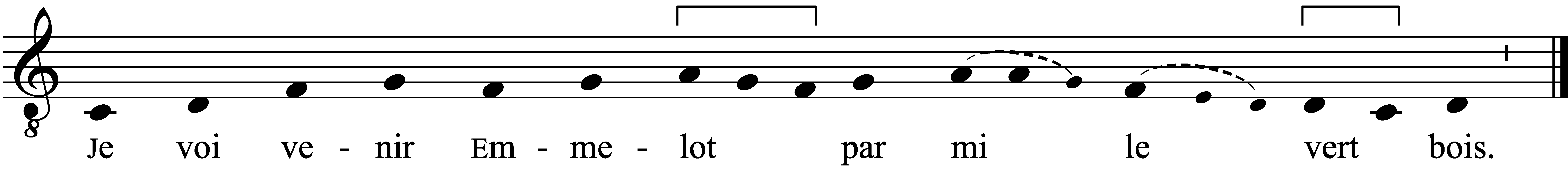 Refrain musical notation